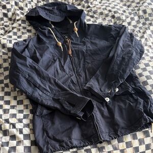 Penfield Dark Blue Hooded Raincoat